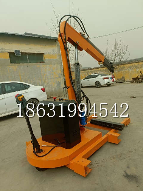 秦皇岛市自卸车厢随车吊 自制轮式四不像起重机 四驱平板吊 5吨 贵盛